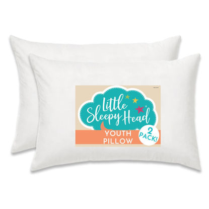 Picture of Youth Pillow - 16 X 22 - Soft & Hypoallergenic - Better Sleep for Kids - Perfect Size - Backed by Our Love The Fluff Guarantee (2 Pack)