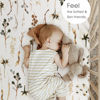 Picture of Stretchy Ultra Soft Jersey Knit Fitted Pack and Play Sheets 3 Pack, Portable/Mini Crib Sheets Safe and Snug Fitted for Boys and Girls, Stylish Pretty Flora for Baby, Beige