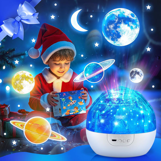 Picture of Night Light for Kids Projector, 105 Lighting+5 Films Kids Night Light Projector, Dimmable Baby Night Light Projector, 360° Slient Star Projector Lights for Bedroom, Christmas Gifts for Kids Room Decor