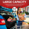 Picture of FORTEM SUV Trunk Organizer, Car Organizer, Collapsible Multi-Compartment Storage Bag for Car Accessories for Women Men, Non Slip Bottom, Adjustable Straps, Foldable Cover 50L (Standard, Black)