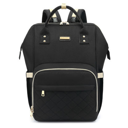 Picture of Diaper Bag Backpack for Baby Girls Boys,Moms, Dads, Baby Nappy Changing Bag with Insulated Pockets,Multi-functional Waterproof Backpack with Stroller straps-Black