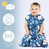 Picture of BSTOPPT 3 Pack Baby Sleep Sack 100% Rayon Cotton Baby Sleeping Bag 2-Way Zipper Toddler Wearable Blankets TOG 0.3. (Gerbera&Tulips&Pink, 0-6 Months)