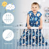 Picture of BSTOPPT 3 Pack Baby Sleep Sack 100% Rayon Cotton Baby Sleeping Bag 2-Way Zipper Toddler Wearable Blankets TOG 0.3. (Gerbera&Tulips&Pink, 0-6 Months)