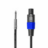 Picture of Yoico 2Pcs 100 Feet Professional Speakon to 1/4 Speaker Cable, Pair 100 ft 12 Gauge Speakon to 1/4 Male Inch Audio Amplifier Connection Heavy Duty Cord Wire with Twist Lock