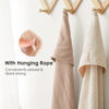 Picture of MairMore Muslin Baby Towels with Hood for Newborn 100% Cotton Baby Bath Towels Soft & Absorbent Hooded Baby Towel for Boys and Girls, Large Size - 32 * 32 Inches