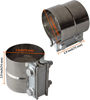 Picture of Exhaust Band Clamps 3" Lap Joint 304 Stainless Steel Exhaust Pipe Muffler Band Clamp (3 Inch 4 Pack)