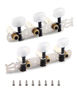 Picture of Metallor 3 on a Plank Guitar Tuning Pegs Gold Plated Machine Heads Tuning Keys Tuners Single Hole for Classical Guitar 3L 3R.