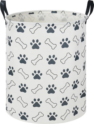 Picture of NTAOHAMPER Kids Laundry Hamper,Laundry Basket,Baby Boy Nursery Hamper,Waterproof Storage Bin,Clothes Organizer,Toys Bin,Room Decor(Paw)