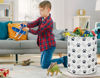 Picture of NTAOHAMPER Kids Laundry Hamper,Laundry Basket,Baby Boy Nursery Hamper,Waterproof Storage Bin,Clothes Organizer,Toys Bin,Room Decor(Paw)