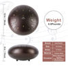 Picture of EASTROCK Steel Tongue Drum 13 Note 12 Inch Percussion Instrument Handpan Drum C Key for Meditation Entertainment Concert Yoga with Travel Bag, Mallets, Music Book (Brown)