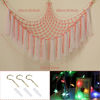 Picture of YELIENM Stuffed Animals Net or Hammock with LED Light, 59 inch Toy Hammock Net for Stuffed Animals Corner Hanging Stuffed Animal Storage Stuffed Animal Holder for Nursery Kids Bedroom… (Dark Pink)