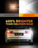 Picture of OXILAM Upgraded 7440 7443 LED Bulbs White for Reverse Lights, 4000LM 600% Brighter, 7441 7444 T20 W21W LED Lamps Replacement for Backup Tail Brake Turn Signal Parking Lights and DRL (Pack of 2)