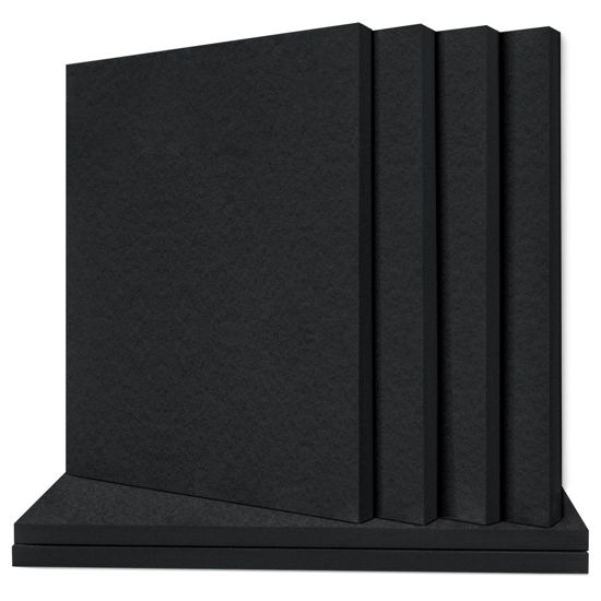 Picture of TroyStudio Thickened Acoustic Panels, 16 x 12 x 0.5 Inches Pack of 6 Felt Wall Decor Tiles Sound Absorbing Board, Noise Reverb Echo Dampening Soundproof Padding for Door Music Recording Home Studio