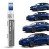Picture of COSLAKE Car Touch Up Paint(Deep Blue Metallic(PPSB)) for Tesla Model Y/3/S/X, Car Paint Scratch Repair Kit with Pen Tip & Brush & 1mm Fine Brush, Car Scratch Remover Pen with Color-Matched for Tesla
