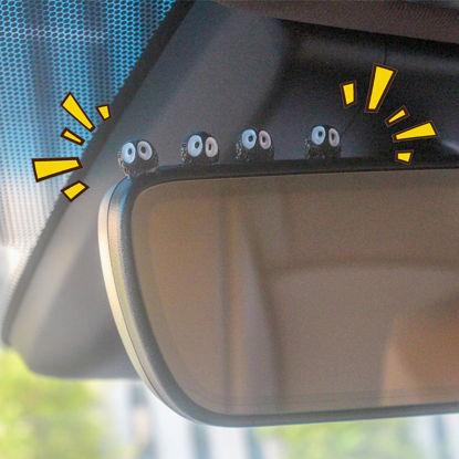 Picture of Refintural 20 Pcs Cute Soot Sprites Car Rearview Mirror Accessories - Funny Dashboard Decor for Cute Car Ornament Gifts and Interior Decors