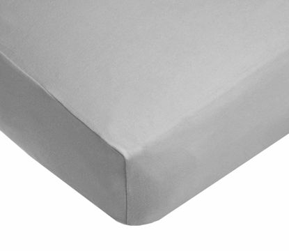 Picture of American Baby Company Fitted Crib Sheet 28" x 52", Soft Breathable Neutral 100% Cotton Jersey Sheet, Ash Gray, for Boys and Girls, Fits Crib and Toddler Bed mattresses