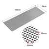 Picture of AggAuto Universal 40"x13" Car Grill Mesh - Aluminum Alloy Automotive Grille Insert Bumper 10x20mm Rhombic Hole, One of the Most Multifunctional Shape Grids 100x33cm Black