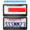 Picture of 2PCS Matte Black License Plate Frames, 2 Holes Solid Aluminum License Plate Holder, Universal Car License Plate Frame for Man, Licence Plate Frame Black and Screws, by Lengnoyp