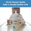 Picture of Dr. Brown's Milestones 100% Silicone Baby Bottle Handles, Wide-Neck, Removable Easy-Grip Transitional Sippy Cup Handles, Light Pink, Ecru, Black, 4m+, 3 Pack