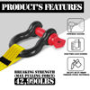 Picture of Jamiikury Shackles 5/8" D Ring Shackle 19.5 Ton (42,990 lbs) Maximum Break Strength with 3/4" Pin for Tow Strap Winch Off Road Vehicle Recovery (2 Pack)