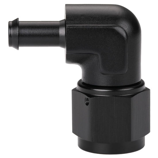 Picture of Podavelle 10AN Female to 3/8 Barb 90 Degree Hose Fitting Adapter Swivel Aluminum Black