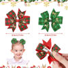 Picture of YHXX YLEN 20PCS 3 Inch Hair Bows for Girls Grosgrain Ribbon Christmas Hair Clips with Alligator Clip, Hair Accessory for Toddler Girls Baby Kids Teens