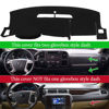 Picture of Dash Cover Custom Fit for Chevy Chevrolet Silverado 1500 LT/WT 2007-2013 2500 HD / 3500 HD 2007-2013, GMC Sierra 2007-2013 .Dashboard Cover Mat Pad Carpet (08-13, Black) Y74