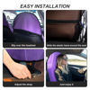 Picture of DECKALY Waterproof Sweating Car Seat Cover for Post Gym Workout, Running, Swimming, Beach and Hiking, Universal Fit Non-Slip Bucket Seat Protector for Cars SUV Trucks, Machine Washable (Purple)