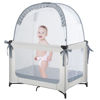 Picture of L RUNNZER Pack N Play Tent to Keep Baby in, Crib Net for Pack and Plays, Mini Cribs & Play Yards to Stop Baby from Climbing Out, Pop Up Design & Breathable Mesh Crib Canopy