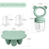 Picture of BigSpinach Silicone Baby Food Freezer Tray with Teething Popsicle Molds - Baby Fruit Feeder and Breastmilk Teether Combo