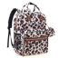 Picture of Tuwubi Diaper Bag Backpack, Baby Essentials Travel Tote Bag, Multi function Waterproof Backpacks, Travel Essentials with Stroller Straps & Pacifier Case - Leopard Print