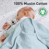 Picture of GLLQUEN BABY Muslin Swaddle Blankets for Girls Boy, 4-Pack Baby Blankets for Girl Boy, Newborn Receiving Blanket, Baby Swaddle Blanket Unisex, Baby Essentials, Registry & Gift, 40 x 38 inches