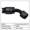 Picture of EVIL ENERGY 10AN PTFE Hose End Fitting 45 degree Black for PTFE Hose Only