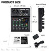 Picture of 4 Channel Audio Mixer With Effects 88 Dsp Mixer Mixing Board Usb Interface Bluetooth Music Player + 48v Line Phantom Power Audio Mixer To Pc/Phone For Karaoke Record Livestream