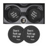Picture of 8sanlione Cup Holder Coasters, 2.75 Inch Non-Slip PVC Insert Coaster, Anti-Scratch Auto Cup Mats for Women Men, Vehicle Interior Accessories Universal for Car, SUV, Truck (D Black/2PCS), 2 Pack