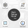 Picture of 8sanlione Cup Holder Coasters, 2.75 Inch Non-Slip PVC Insert Coaster, Anti-Scratch Auto Cup Mats for Women Men, Vehicle Interior Accessories Universal for Car, SUV, Truck (D Black/2PCS), 2 Pack
