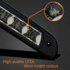 Picture of Cxdar Third 3rd Brake Light, LED High Mount Stop Light Replacement for 2000 2001 2002 2003 2004 2005 2006 Toyota Tundra, Rear Center Cab Roof Tail Cargo Lamp, Smoke lens
