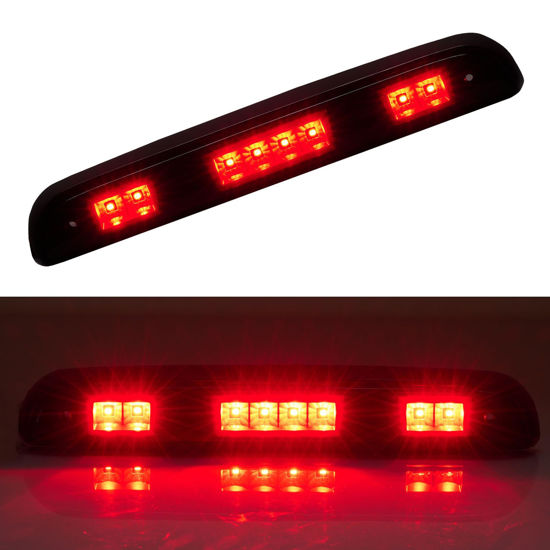 Picture of Cxdar Third 3rd Brake Light LED for 1992-1997 Ford F150 F250 F350, High Mount Rear Brake Lights Assembly for 92-97 Bronco, Waterproof Center Cab Lamp Stop Light