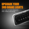 Picture of Cxdar Third 3rd Brake Light LED for 1994-2003 Chevy S10/GMC Sonoma Standard Cab, High Mount Rear Brake Lights Assembly for 1996-2000 Isuzu Hombre, Waterproof Center Cab Lamp Stop Light