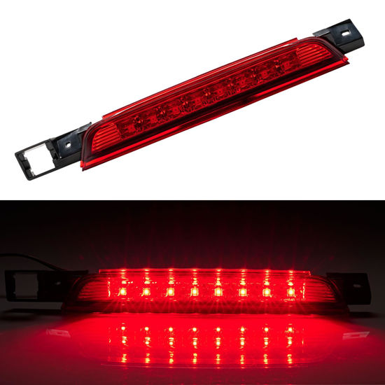 Picture of Cxdar Third 3rd Brake Light LED for 2010-2017 Chevy Equinox, High Mount Rear Brake Lights Assembly for 10-17 GMC Terrain, Waterproof Center Cab Lamp Stop Light (Red)