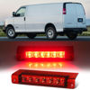 Picture of Cxdar Third 3rd Brake Light LED for 2003-2017 Chevy Express, High Mount Rear Brake Lights Assembly for 03-17 GMC Savana, Waterproof Center Cab Lamp Stop Light, Red Lens