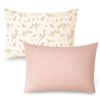 Picture of Konssy Muslin Toddler Pillowcase for 13x18 Pillow, 2 Pack Soft & Breathable Cotton Toddler Pillow Case, 100% Cotton Travel Pillow Covers for Baby Kids (Floral, Pink)