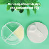 Picture of Accmor Baby Formula Dispenser On The Go, Non-Spill Rotating Four-Compartment Formula Container to Go, Milk Powder Kids Snack Container for Infant Toddler Travel Outdoor, White, 2 Pack