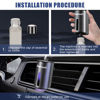 Picture of Featwell Car Air Freshener Diffuser, Three Adjustable Modes Smart Car Air Freshener, Intelligent Car Aroma Diffuser with 3pcs Essential Oil, Grey