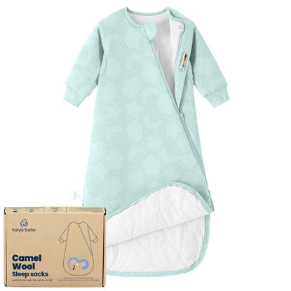 Picture of kaiya baby Unisex Sleeping Bag for Babies and Toddlers 2.5 Tog Sleep Sack 0-6Months, Baby Sleep Sack, Long Sleeve Sleep Sack, Wearable Blanket Baby,One Piece with Sleeves,Gifts for Baby