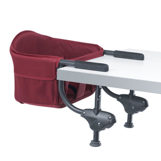 Picture of Chicco Caddy Hook-On Chair, Portable High Chair for Babies and Toddlers, for Children up to 37 lbs., Lightweight, Compact Fold | Red/Red