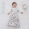 Picture of DaysU Cotton Baby Sleep Sack, Sleeveless Baby Sleeping Bag with Two-Way Zipper, Printed Baby Wearable Blanket for Newborn Baby Boys 0-6 Months, 2-Pack, Lion, 0.5 TOG