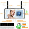 Picture of Car Sun Visor Vanity Mirror: Rechargeable Led Makeup Mirror with 3 Light Modes & Dimmable Touch Screen - Car Mirror Accessories for Women Girl