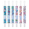 Picture of Smlpuame Pacifier Clip Girl,6 Pack Stylish Binky Clips Strap for Baby Girls,Paci Holder with Clip Lightweight Universal Fits Most Pacifiers Teether Toy Teething Ring Soothie,Baby Gift(Travel in Space)