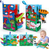 Picture of 2 PCS High Contrast Crinkle Baby Books 0-6 Months Interactive Sensory Baby Toys 9-12 Month Montessori Activities Touch Feel Infant Book 0-3-6 Month Car Seat Travel Essentials Newborn Development Gift